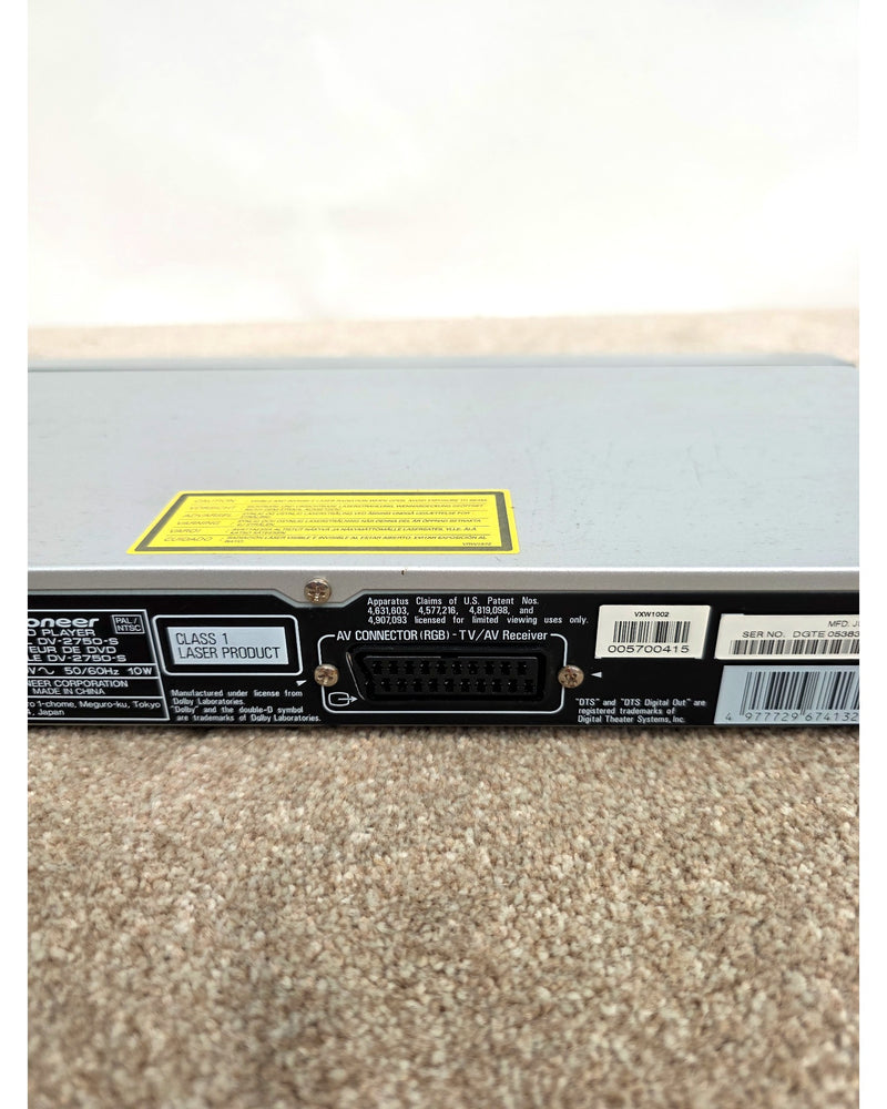 Pioneer DV-2750-S - Media Player - Silver - Fair - image 8
