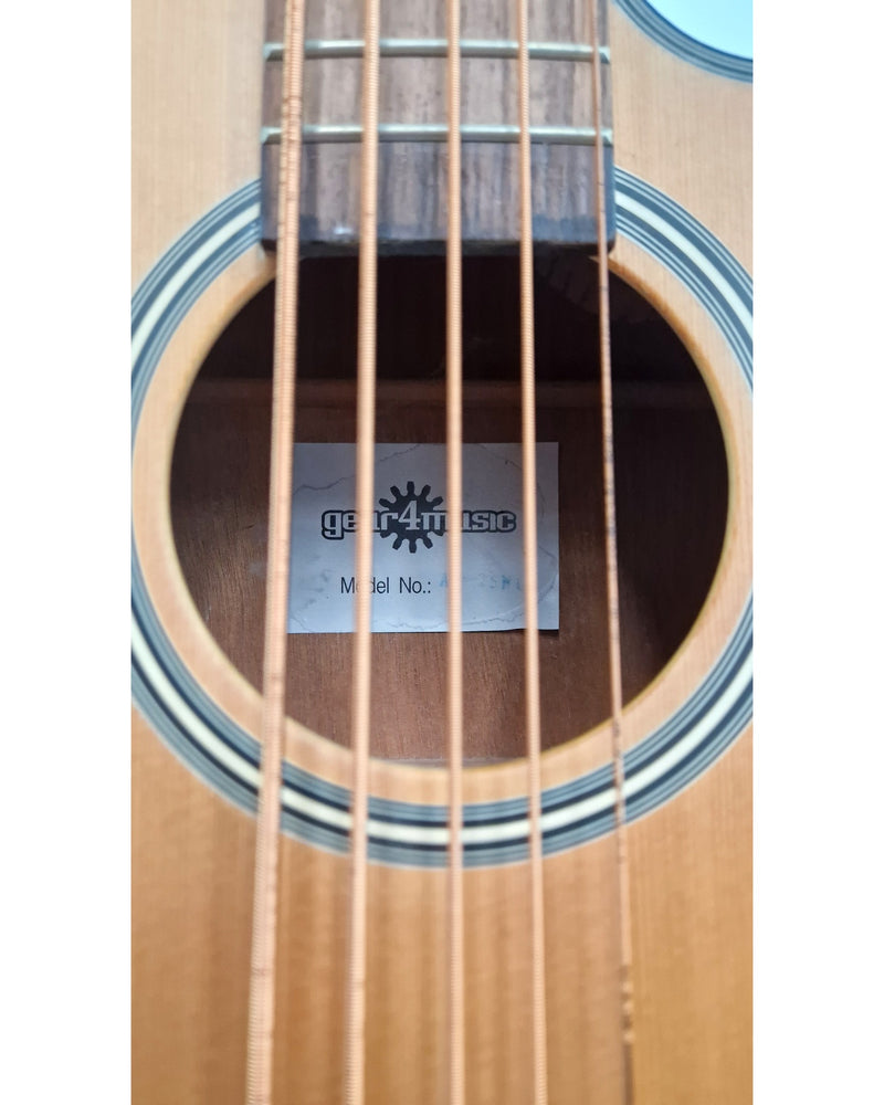 Gear4Music Acoustic 5 String - Bass Guitar - Natural - Acoustic Bass Guitar - Very Good - image 3