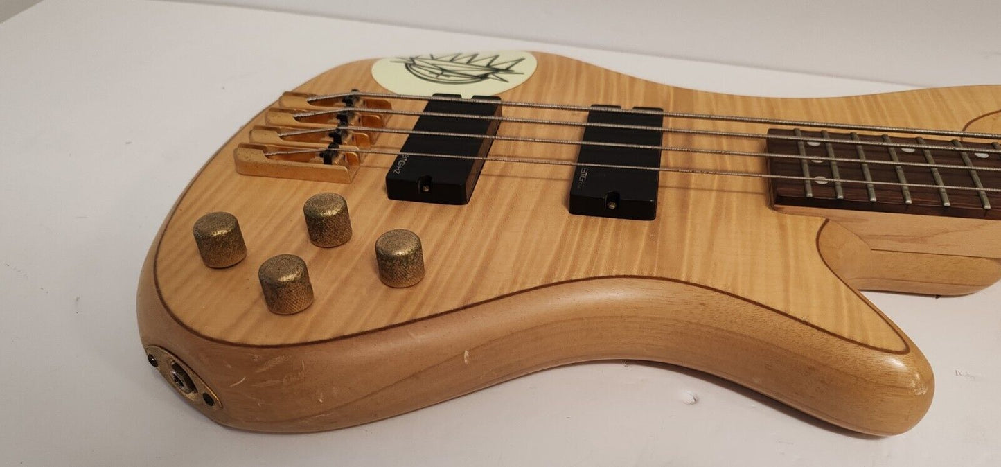 Schecter DIAMOND SERIES Custom 4 Bass Guitar active pickups - Wood Natural