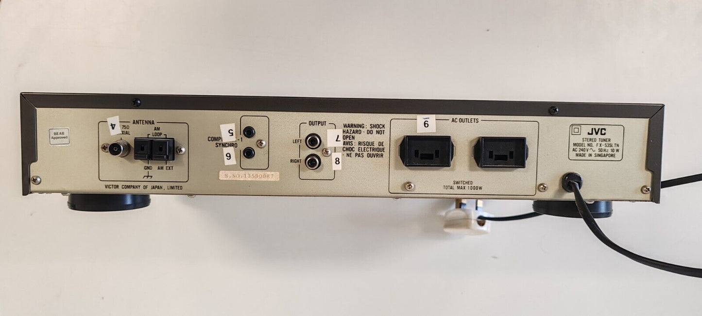 Vintage JVC FX-535L Tuner Separates 1970s - Dark Grey - Vintage