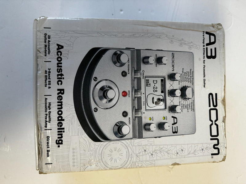 Zoom A3 Pre-Amp & Effects Pedal for Acoustic Guitar With US Power Supply - image 7