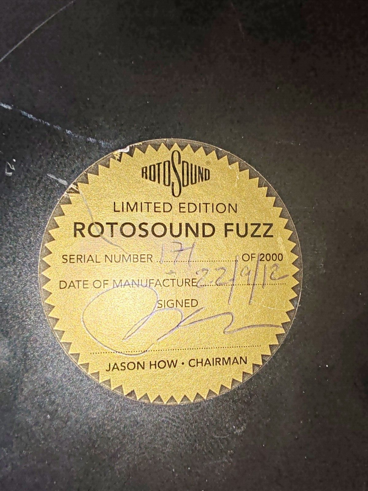 Rotosound Vintage Fuzz Pedal, RFB1 Guitar Effects Pedal - Free UK Shipping