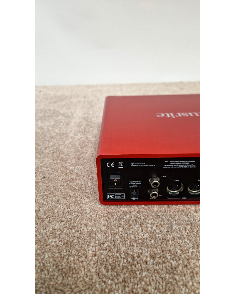 Focusrite Scarlett 18i8 2nd Gen - Audio Interface - Red - Good w/ Power Supply - image 12