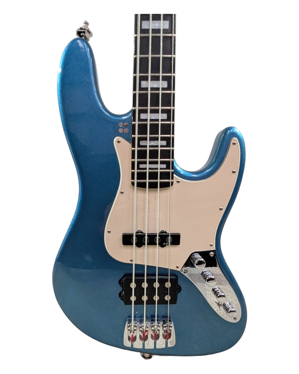 Sandberg California TM4 - Bass Guitar - Metallic Blue - Excellent w/ Soft Case