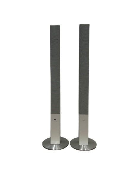 Loewe S1 Floor Standing Speaker - Pair - White - Excellent w/ stands - image 1