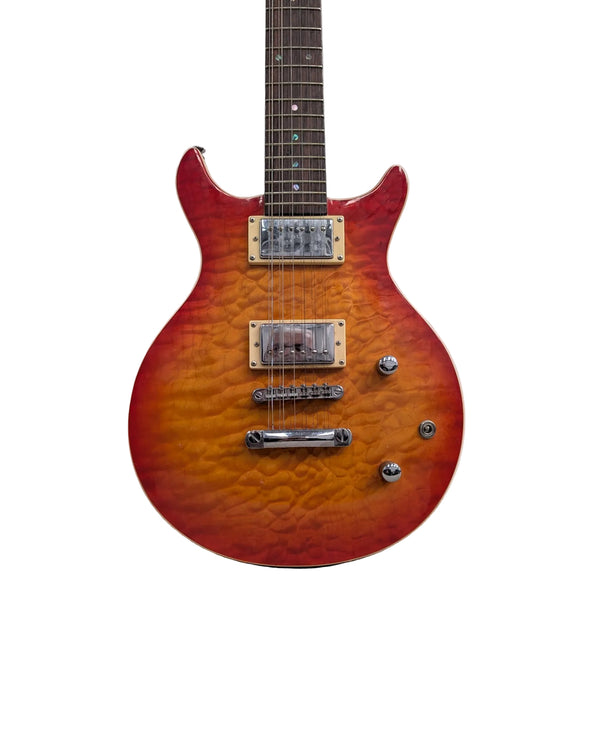 Wolf KT12 - Electric Guitar - Cherry - Very Good w/ Soft Case