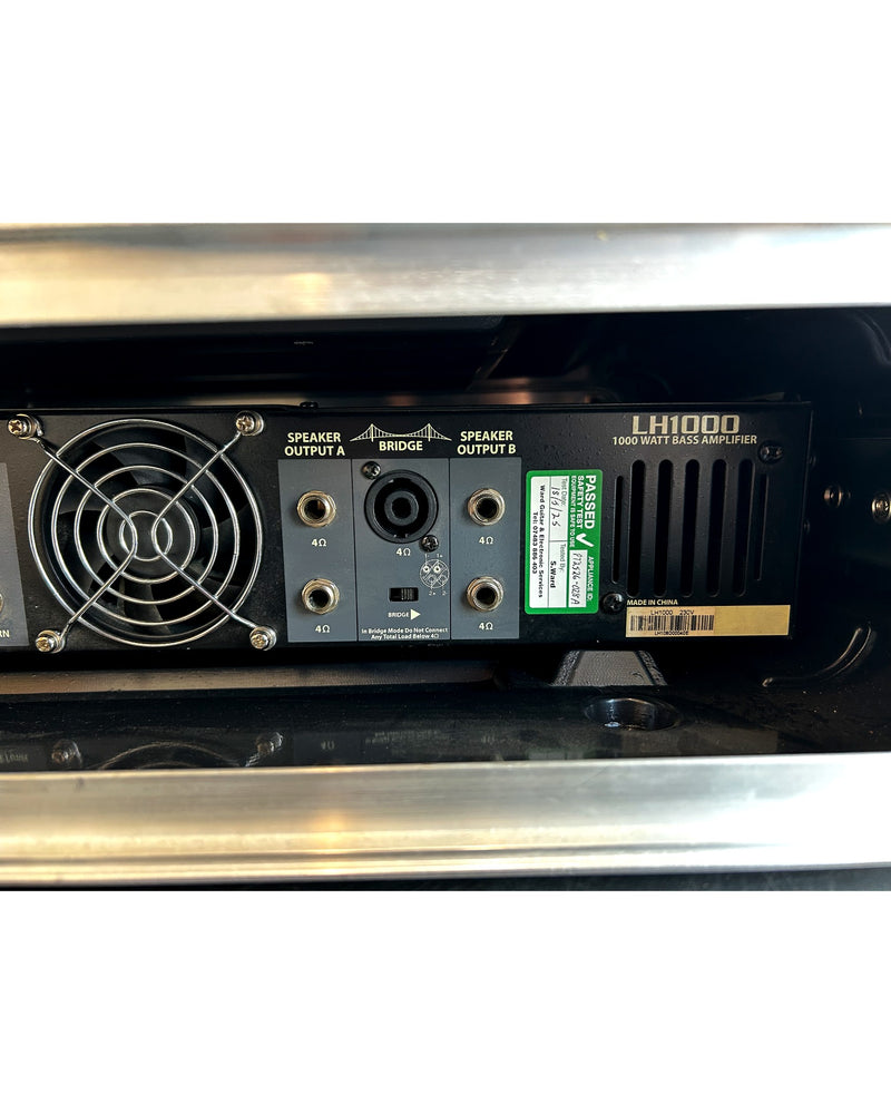 Hartke LH1000 - Bass Amplifier - Black - Good w/ rack-mounted in flight case - image 8