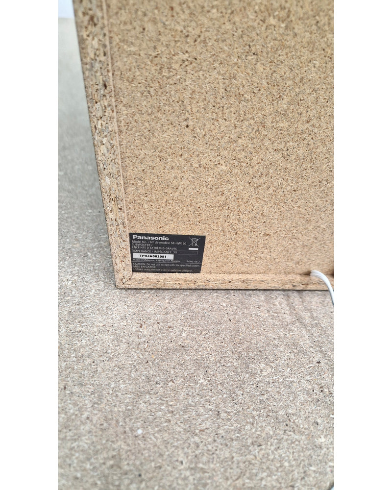 Panasonic SB-HW190 - Subwoofer - Black - Very Good - image 8
