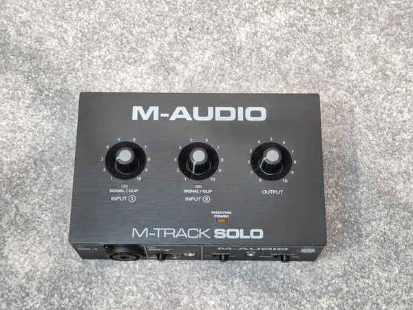 M-Audio M-Track Solo Audio Interface w/ Original Box and USB Cable