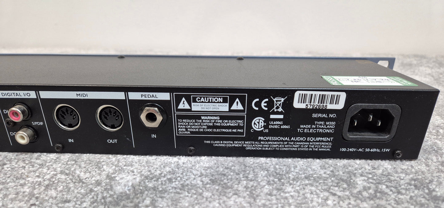 TC Electronic M350 - Dual-Engine Effects Processor - Rack Mounted