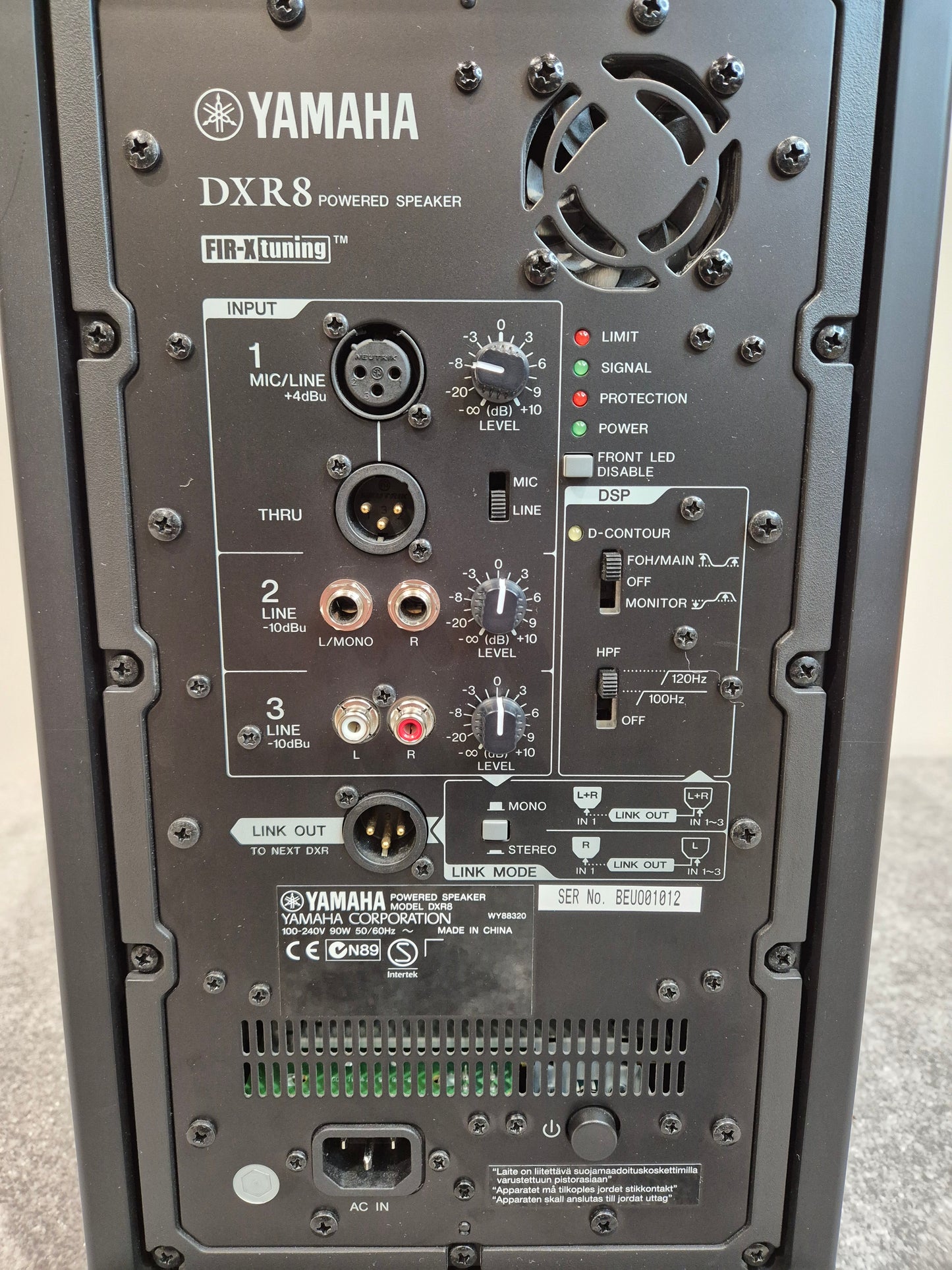 Yamaha DXR8 - 1100 Watts Active Full-Range PA Speaker - Open Box New