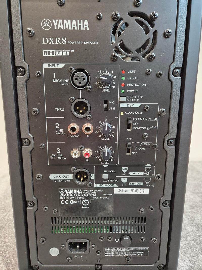 Yamaha DXR8 - 1100 Watts Active Full-Range PA Speaker - Open Box New - image 4
