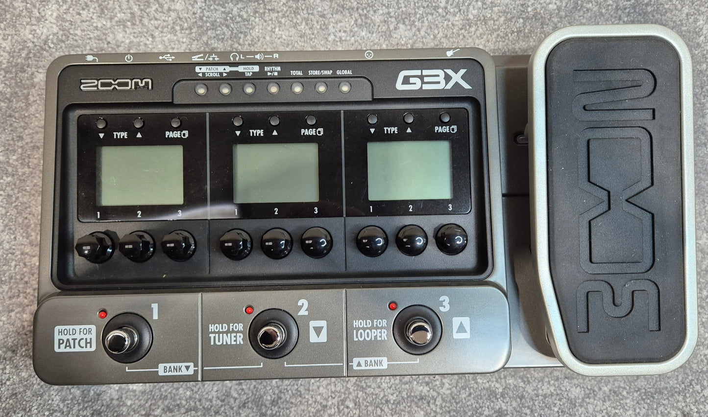 Zoom G3X - Multi-Effects Guitar Pedal - Original Box + Power Adapter