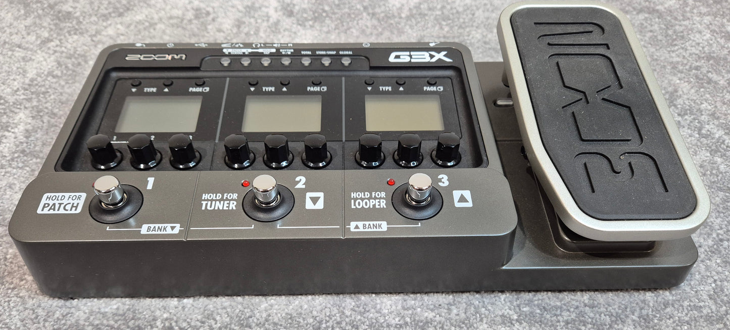 Zoom G3X - Multi-Effects Guitar Pedal - Original Box + Power Adapter