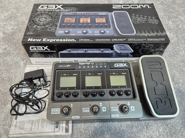Zoom G3X - Multi-Effects Guitar Pedal - Original Box + Power Adapter