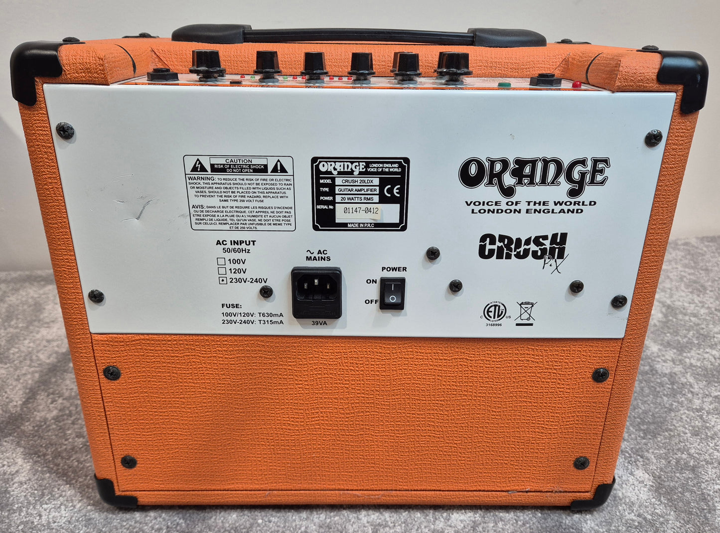 Orange Crush 20LDX - 20 Watt Guitar Combo Amplifier - Original Box