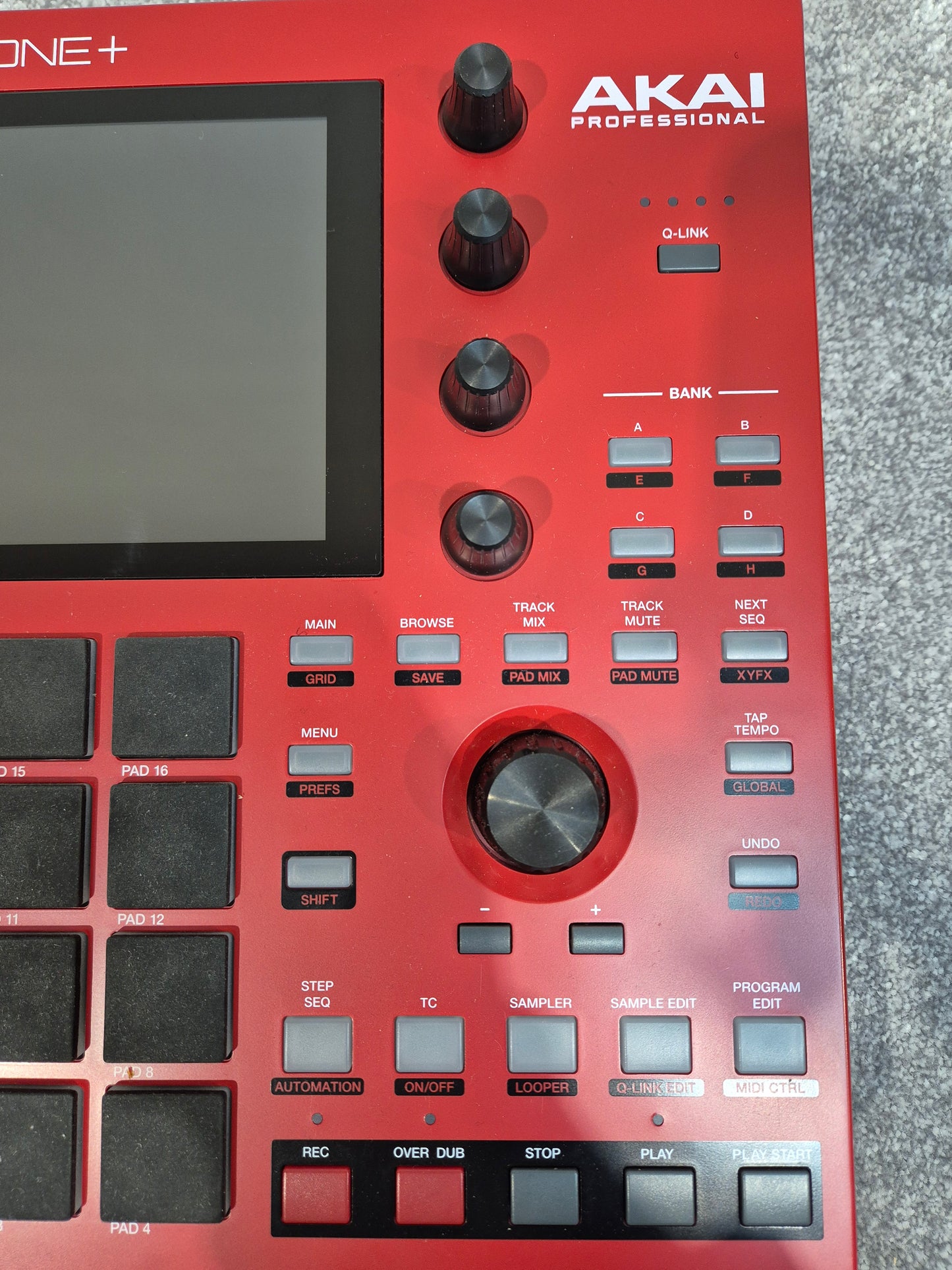 Akai MPC One+ - Red - Standalone Music Production - Open Box New