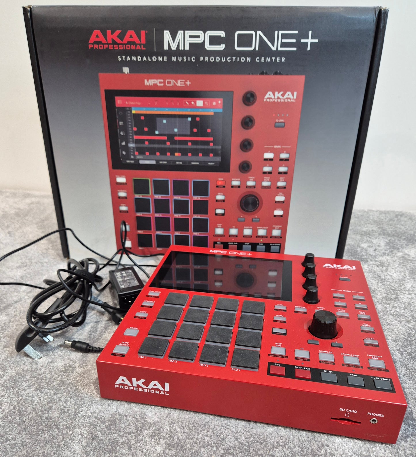 Akai MPC One+ - Red - Standalone Music Production - Open Box New