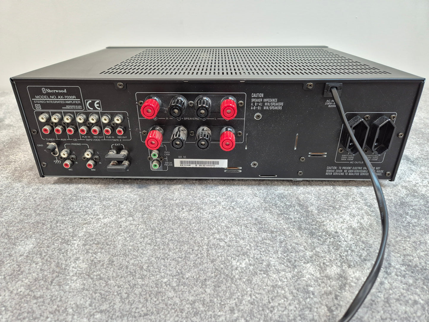 Sherwood Stereo Home Audio Amplifier AX-7030R - Black