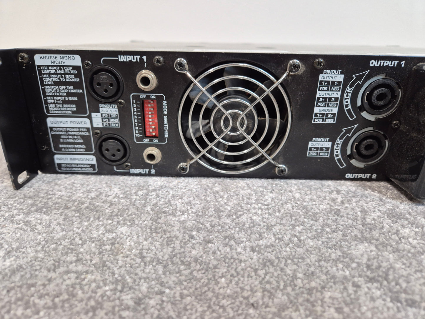 Behringer EP1500 Amplifier - 2 Channel Amp - Black