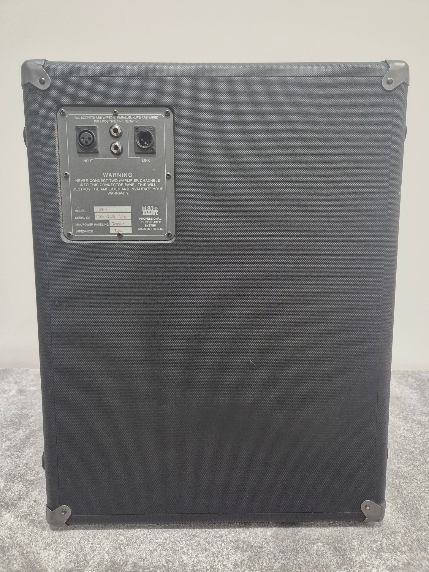 Trace Elliot 1153T - 1x15" Bass Cabinet - Black