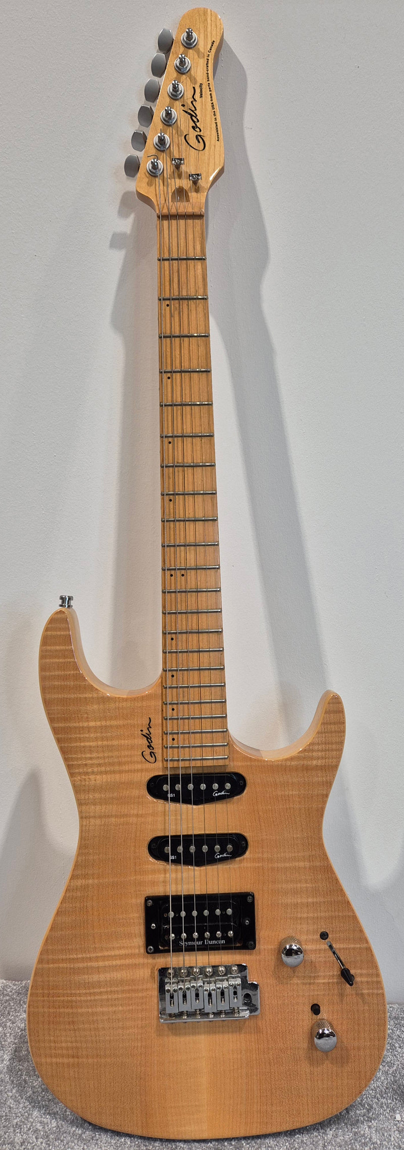 Godin Velocity Active Electric Guitar, Comes with Godin Soft Gig Bag + Tremolo Bar - image 2