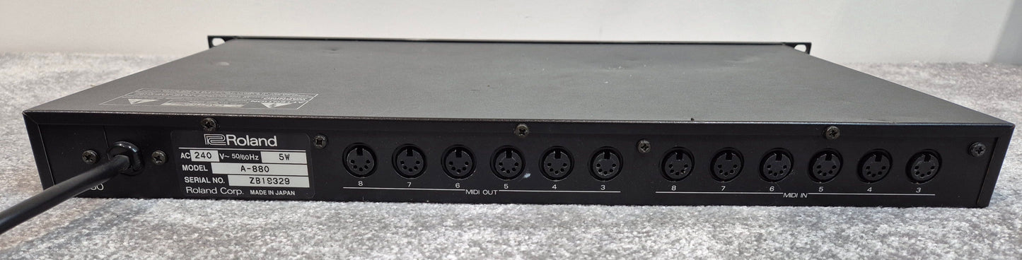 Roland A-880 MIDI Programmable Patcher / Mixer - Rack Mounted