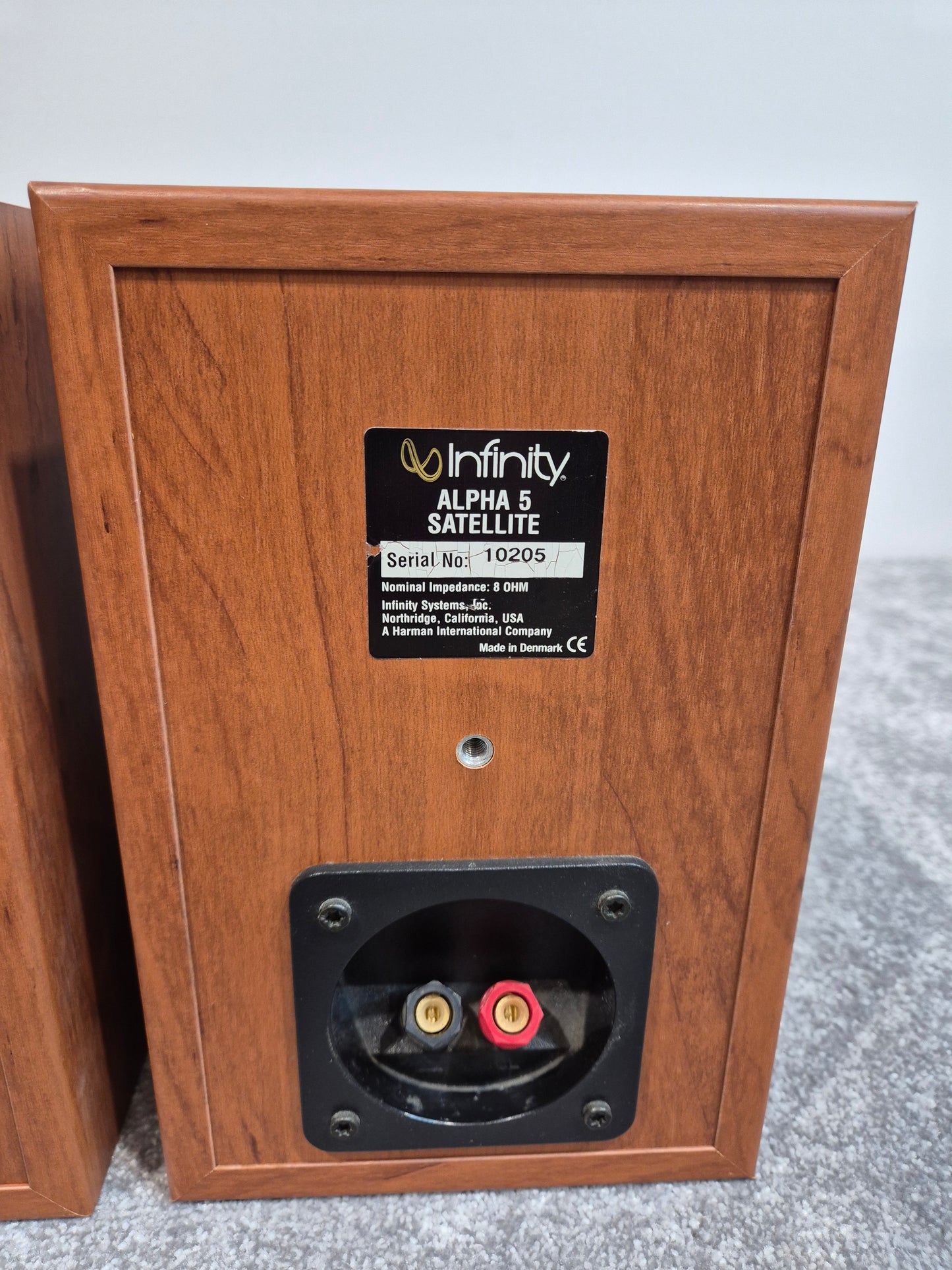 Infinity Alpha 5 Satellite Speaker - Home Theatre System - 60 Watts RMS