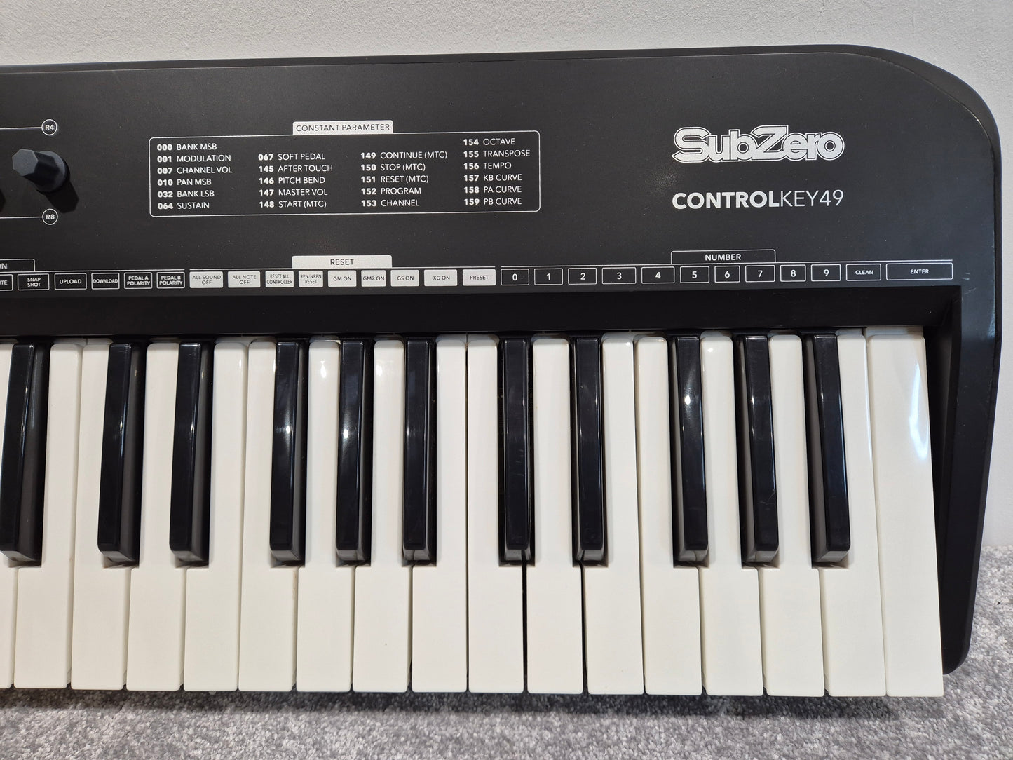 SubZero ControlKey49 - Slim MIDI Controller Keyboard + Power Lead