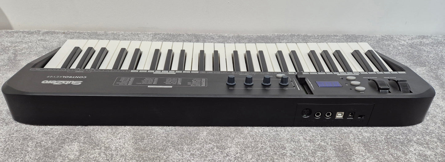 SubZero ControlKey49 - Slim MIDI Controller Keyboard + Power Lead