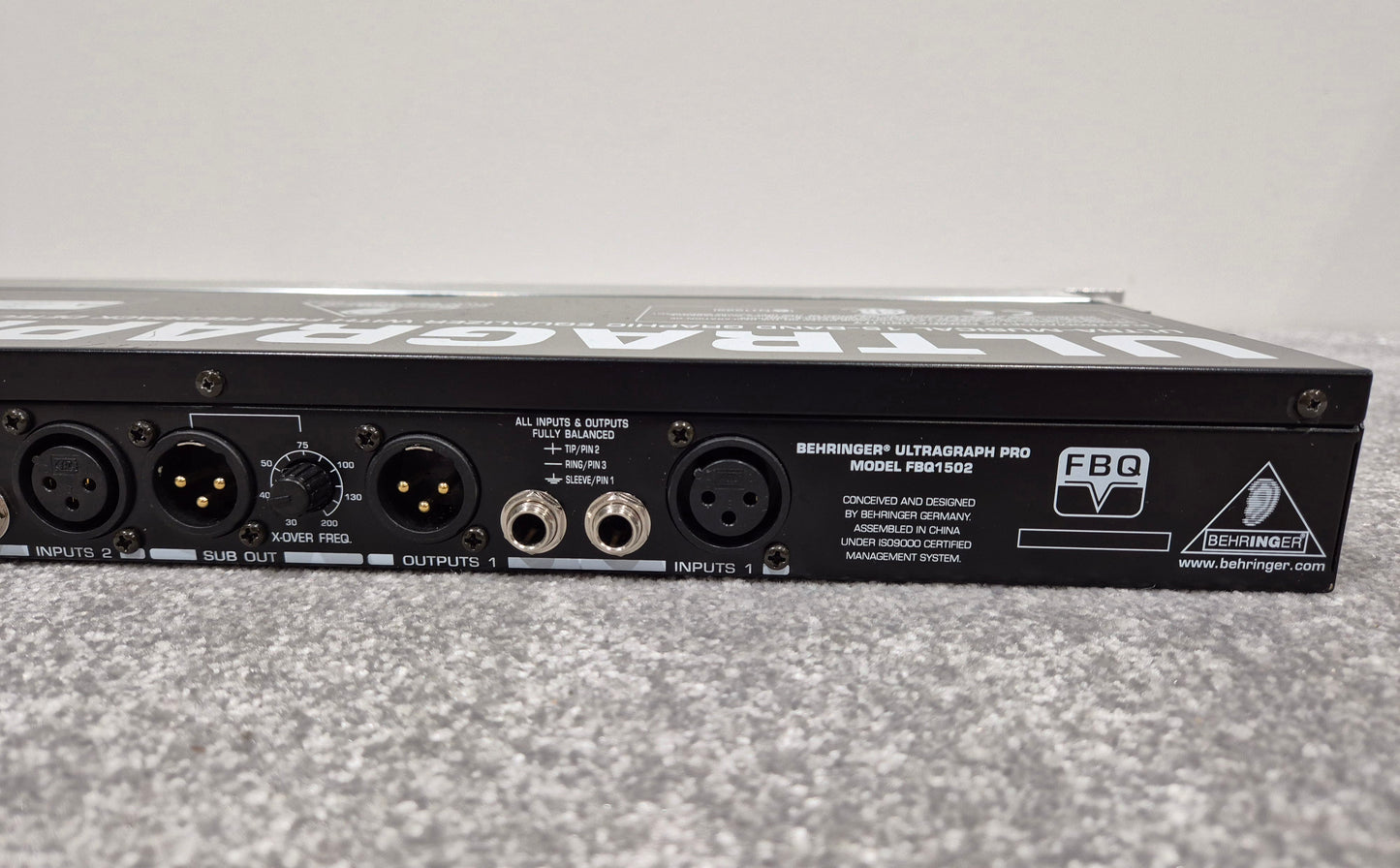 Behringer FBQ1502 Ultragraph Pro - 15-Band Stereo Graphic Equalizer