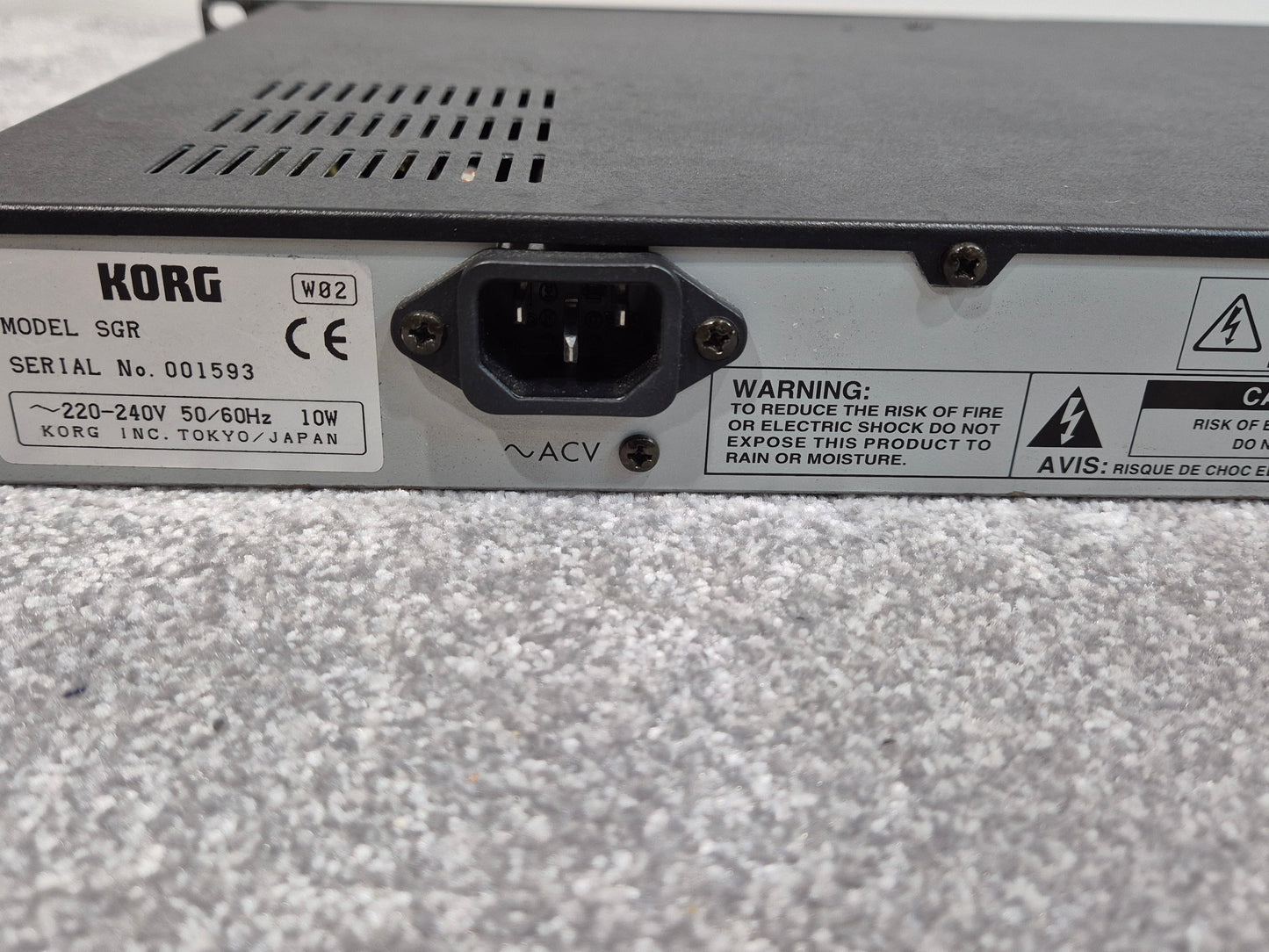 Korg SG Rack Module - Digital Synthesizer - Piano and Electric Piano Sounds