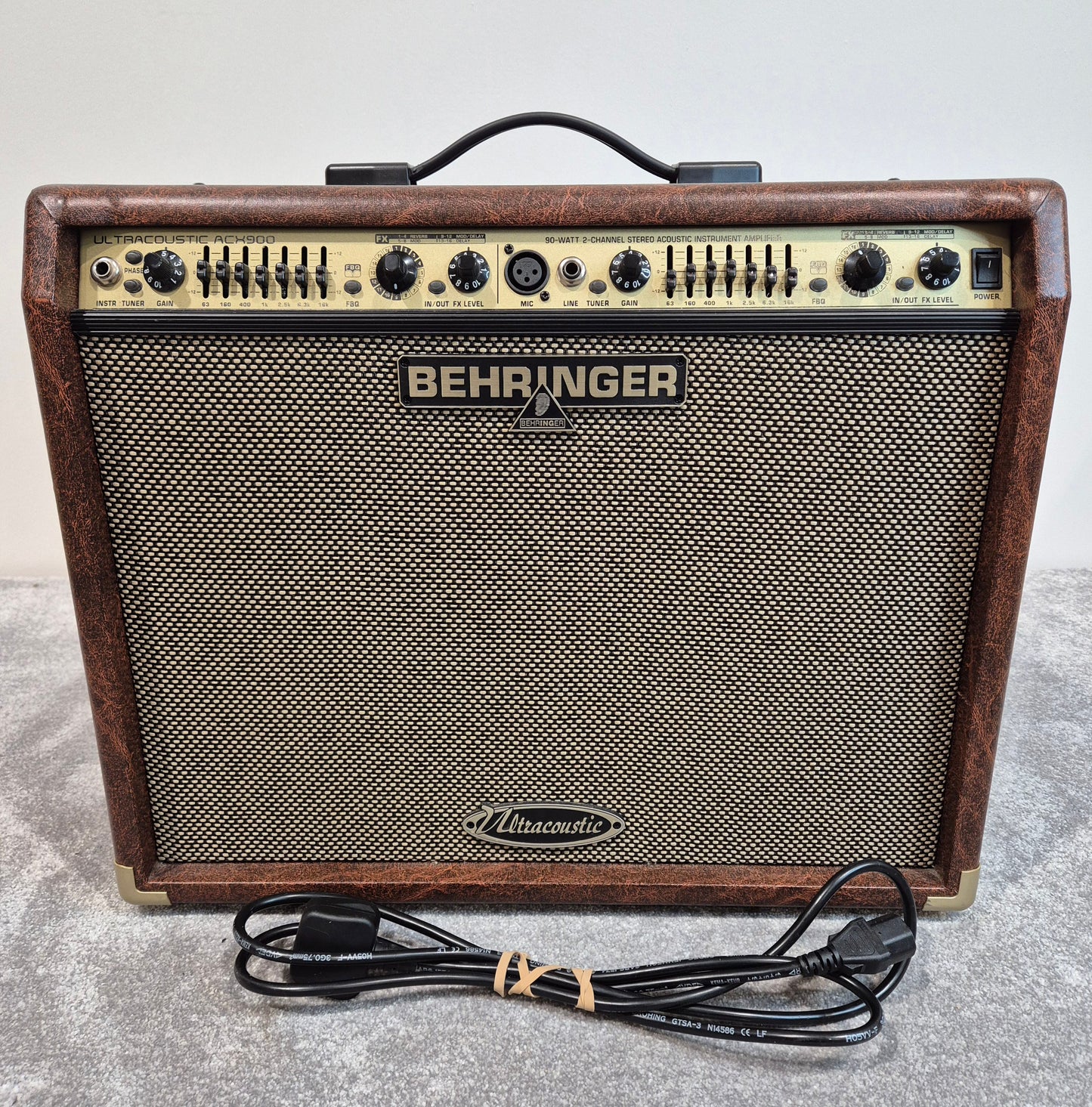 Behringer Ultracoustic ACX900 Amplifier - 2 Channel Stereo Acoustic + Footswitch