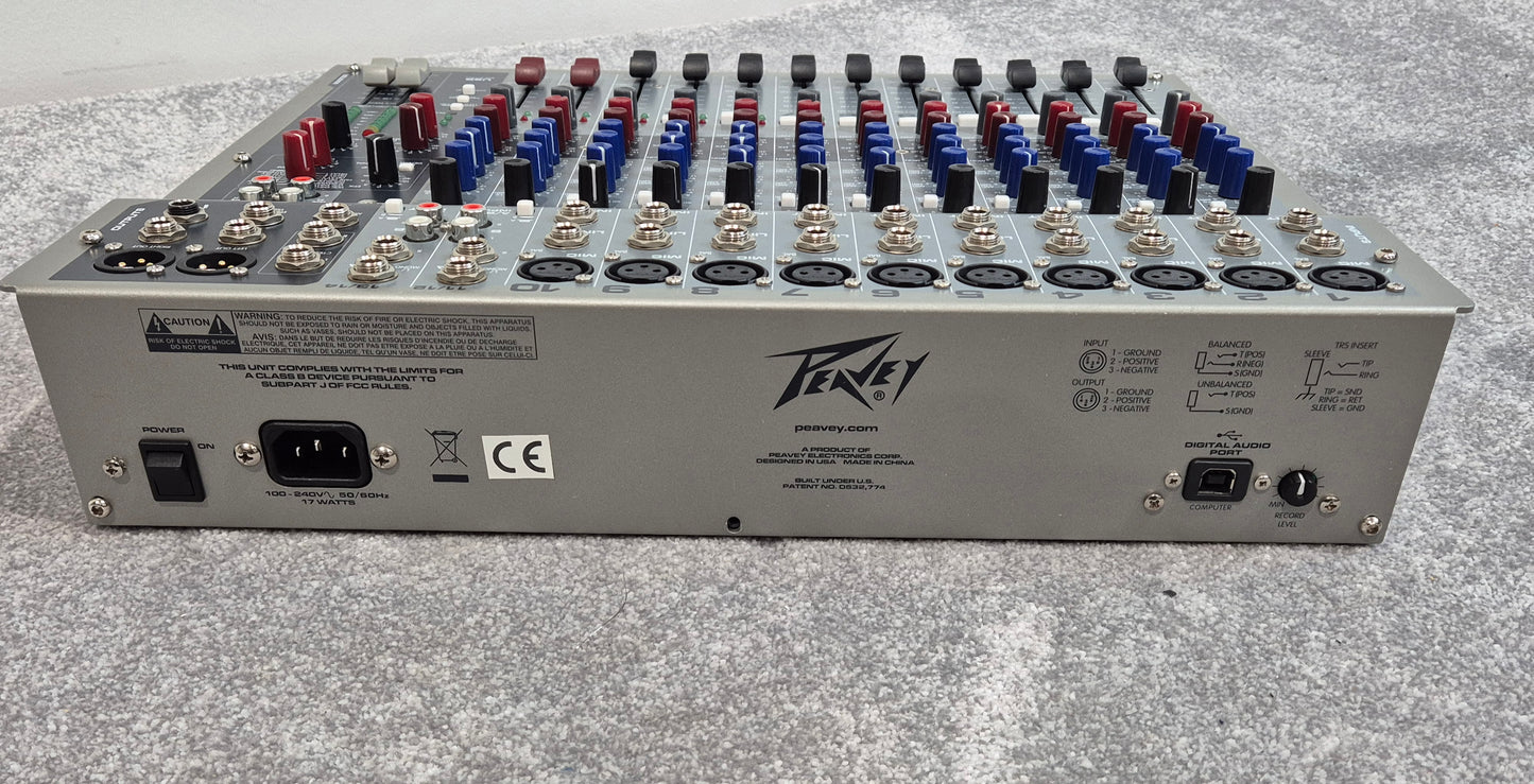 Peavey PV 14 USB Mixer - 14-Channel Mixer - Built-in DSP Effects