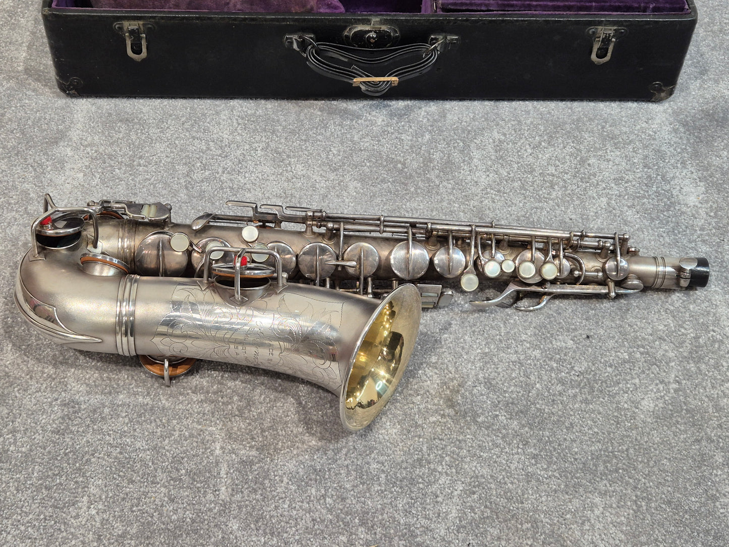 Conn Elkhart Low Pitch Alto Saxophone and Hard Case Made in USA Serial: M219921