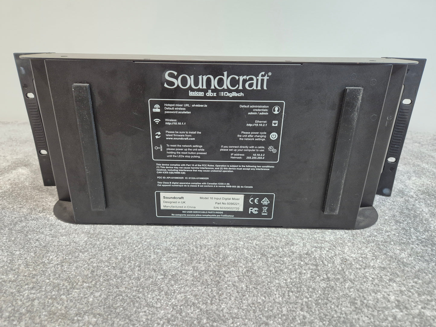 Soundcraft Ui16 - Digital Rack Mixer - WiFi