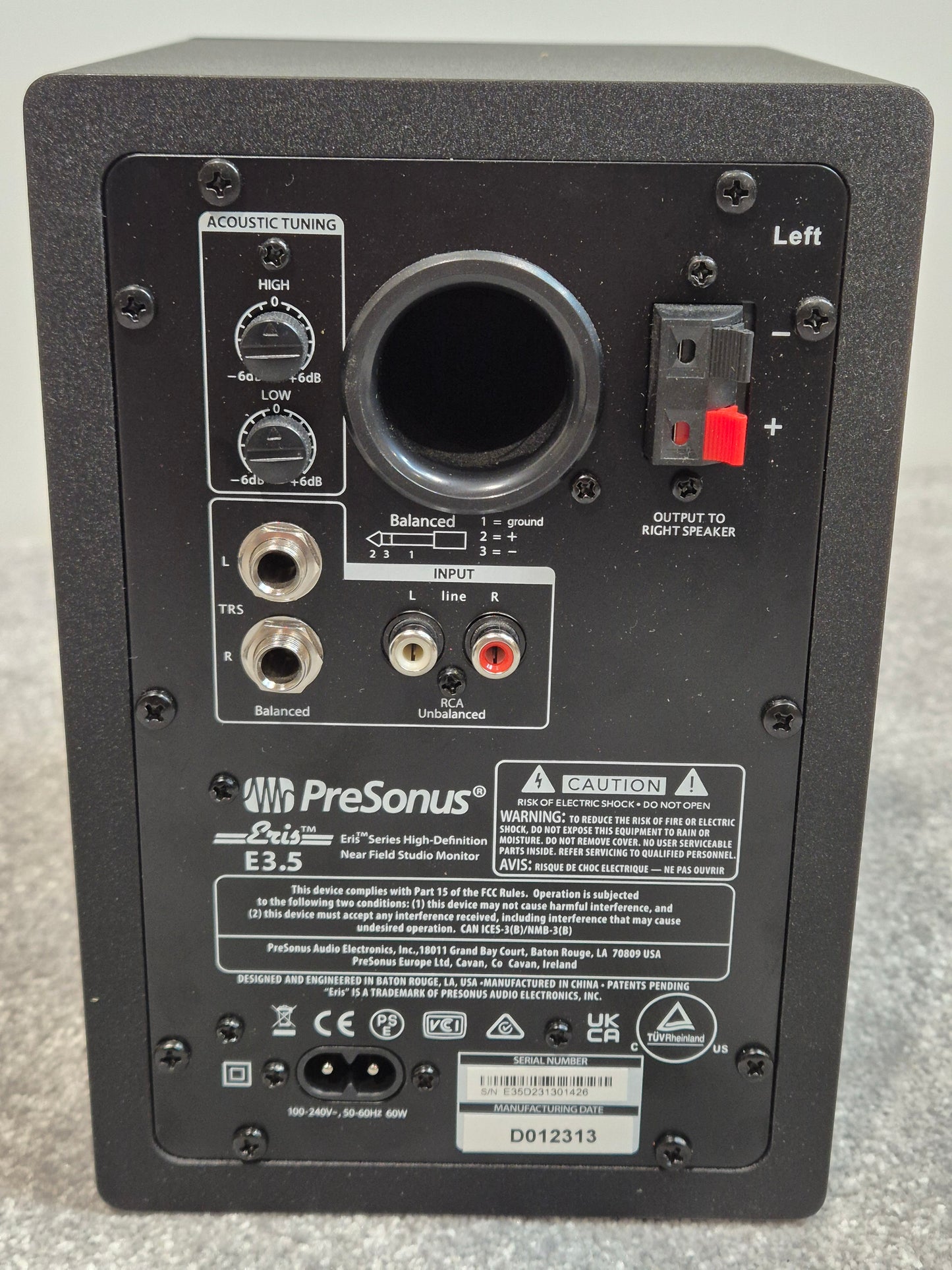 PreSonus Eris 3.5 Speakers - 25W - Active Studio Monitor Designed