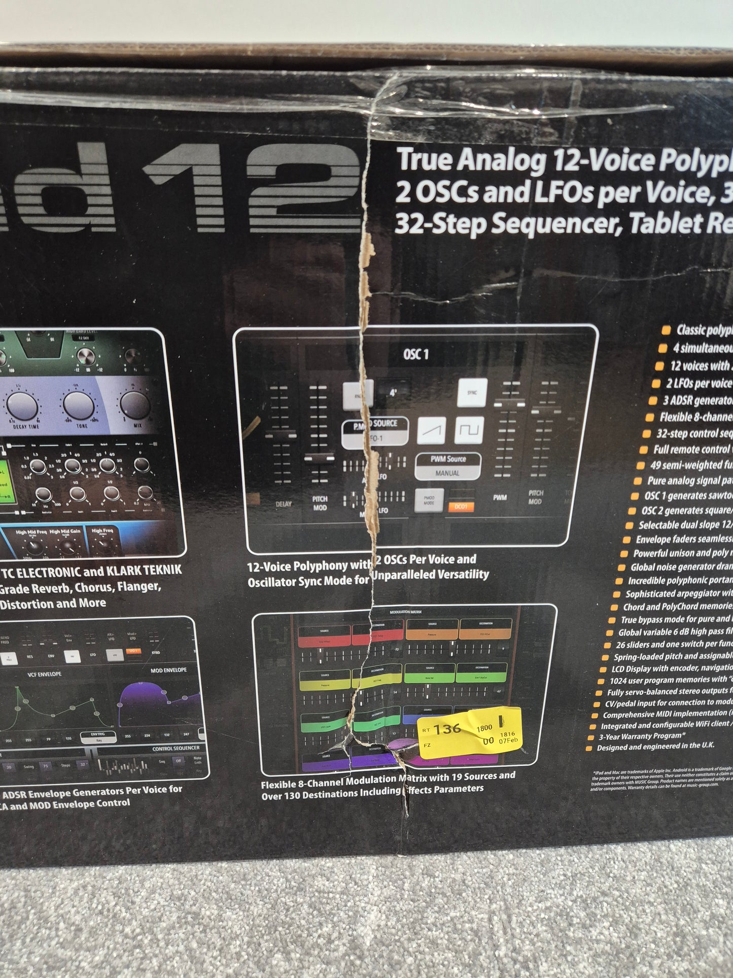 Behringer Deepmind 12 - 49-Key Keyboard Synthesizer