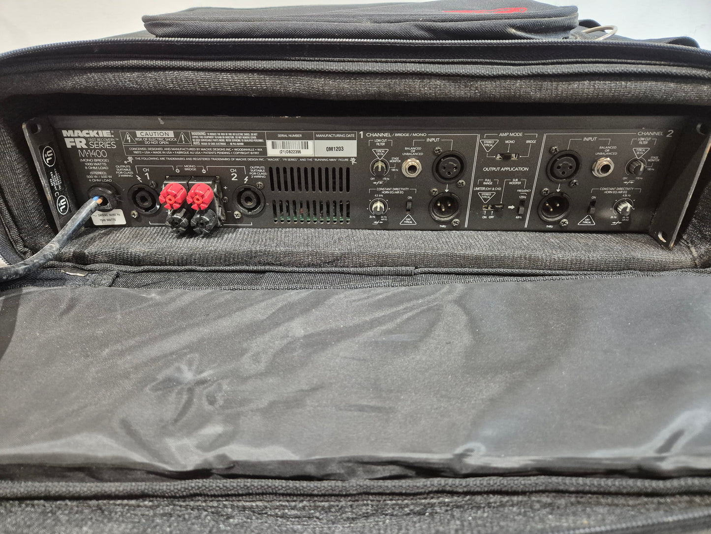 Mackie FR M1400 Amplifier - Dual-Channel - High-Power Output Amplifier