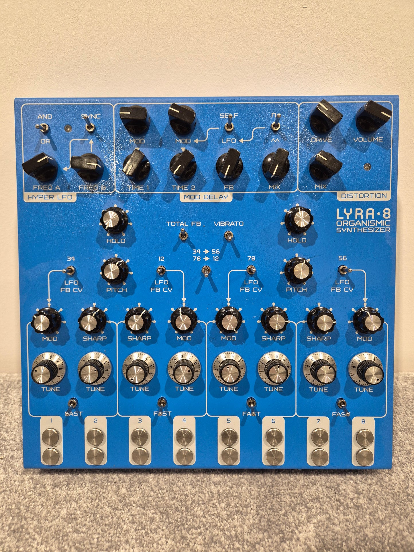Soma Laboratory Lyra 8 - 8 Voice Organismic Analogue Synthesizer - Blue