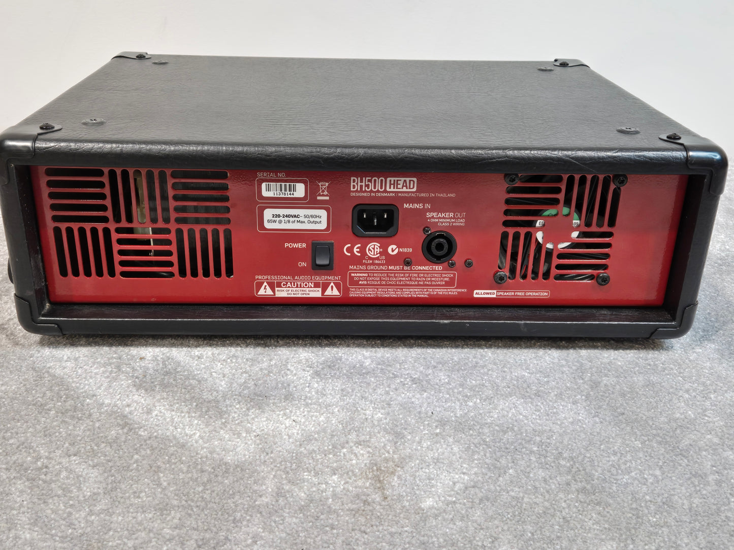 TC Electronic BH500 - 500-watt Bass Amp Head