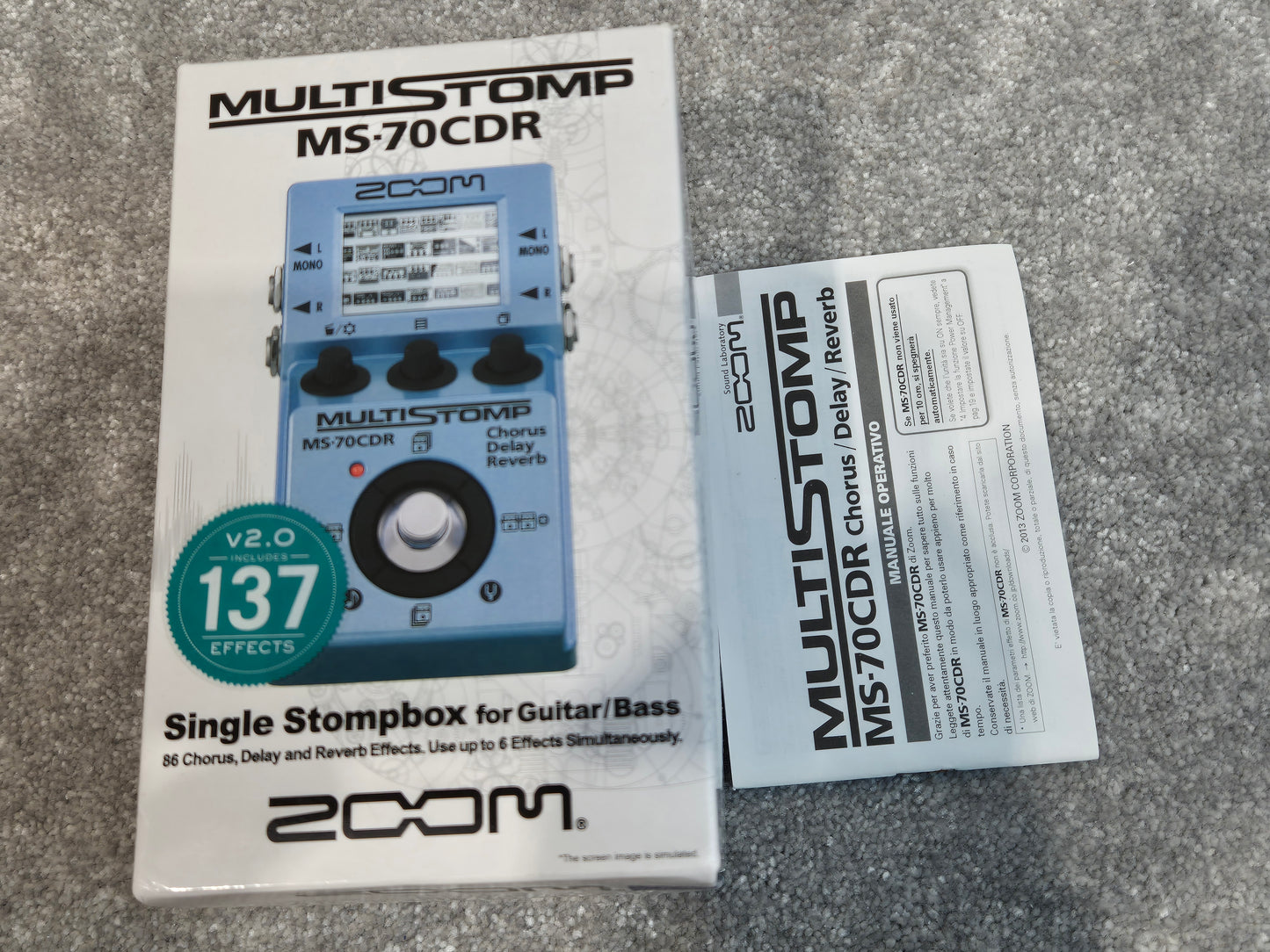 Zoom MS-70CDR - Multi-Effects Pedal with 86 Effects - With Original Box