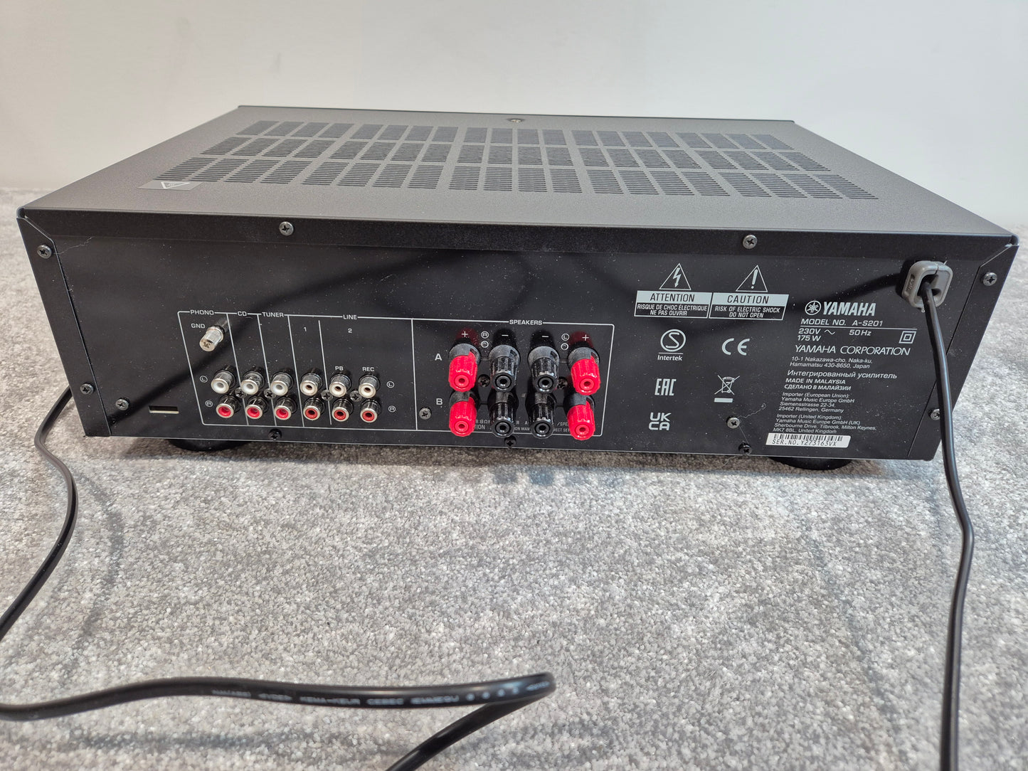 Yamaha A-S201 - Integrated Amplifier - 100-watts Per Channel