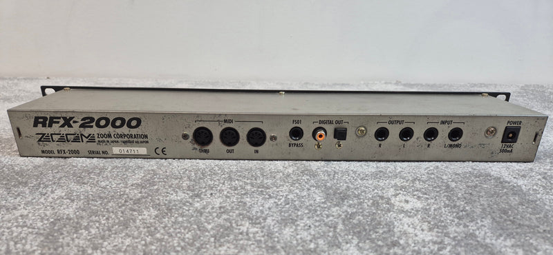 Zoom RFX-2000 - Digital Reverb And Multi-Effects Processor - Rack Mounted - image 6