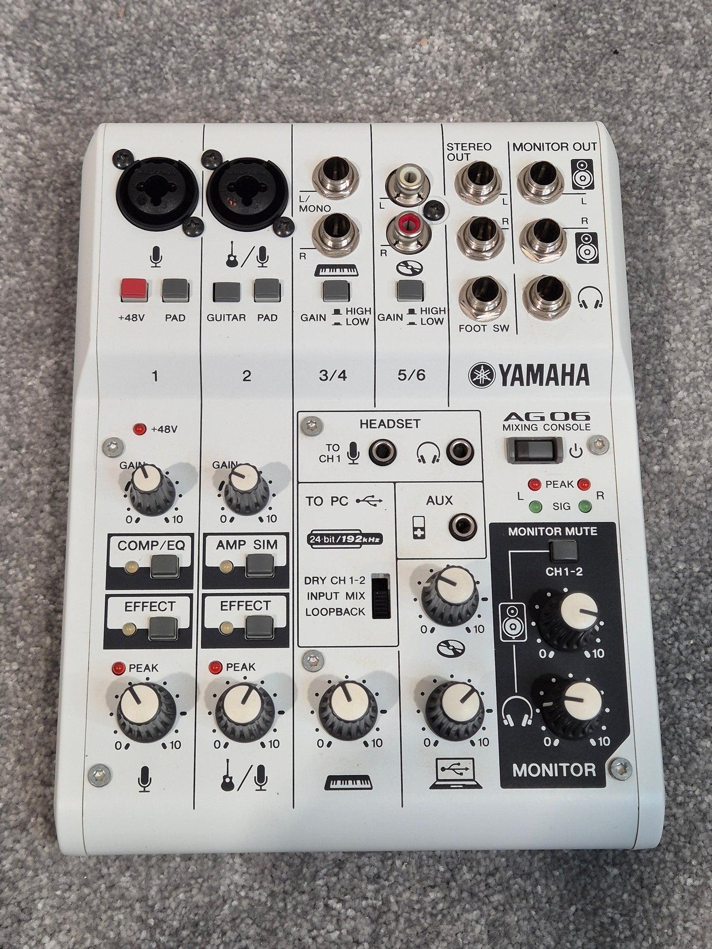 Yamaha AG06 Interface - Versatile and High-Quality Interface