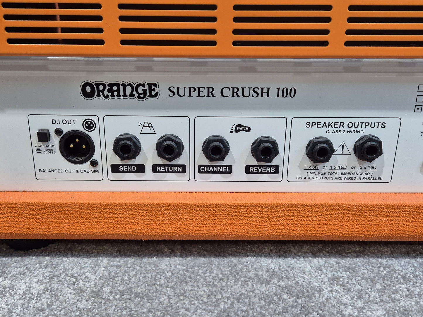 Orange Super Crush 100 - Solid-State Guitar Amplifier Head