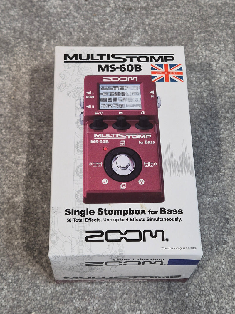 Zoom MultiStomp MS-60B - Bass Effects Pedal - Open Box New w/ Manual - image 2
