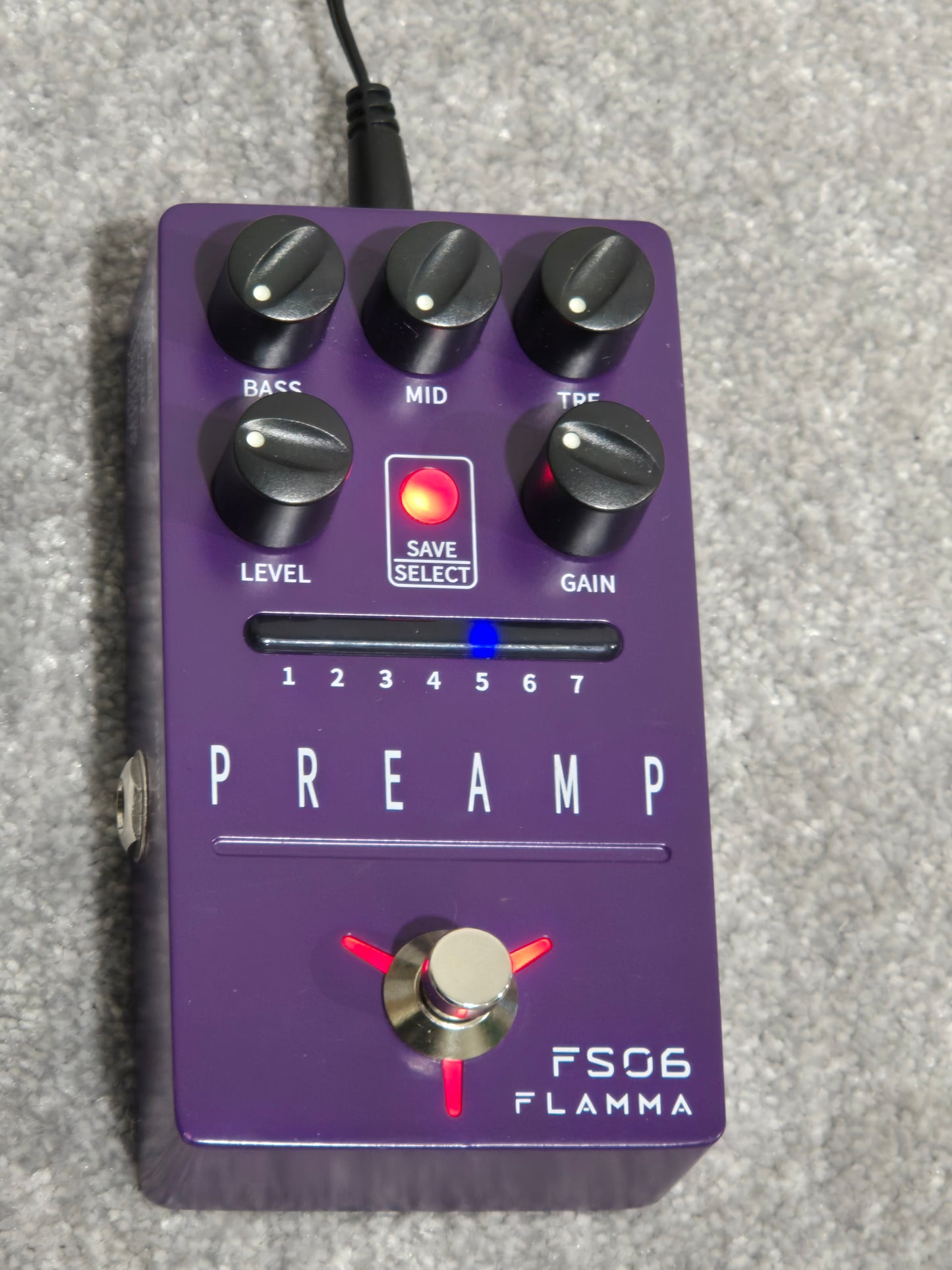 Flamma Preamp FS06 - Digital Preamp Pedal - Purple With Original Box