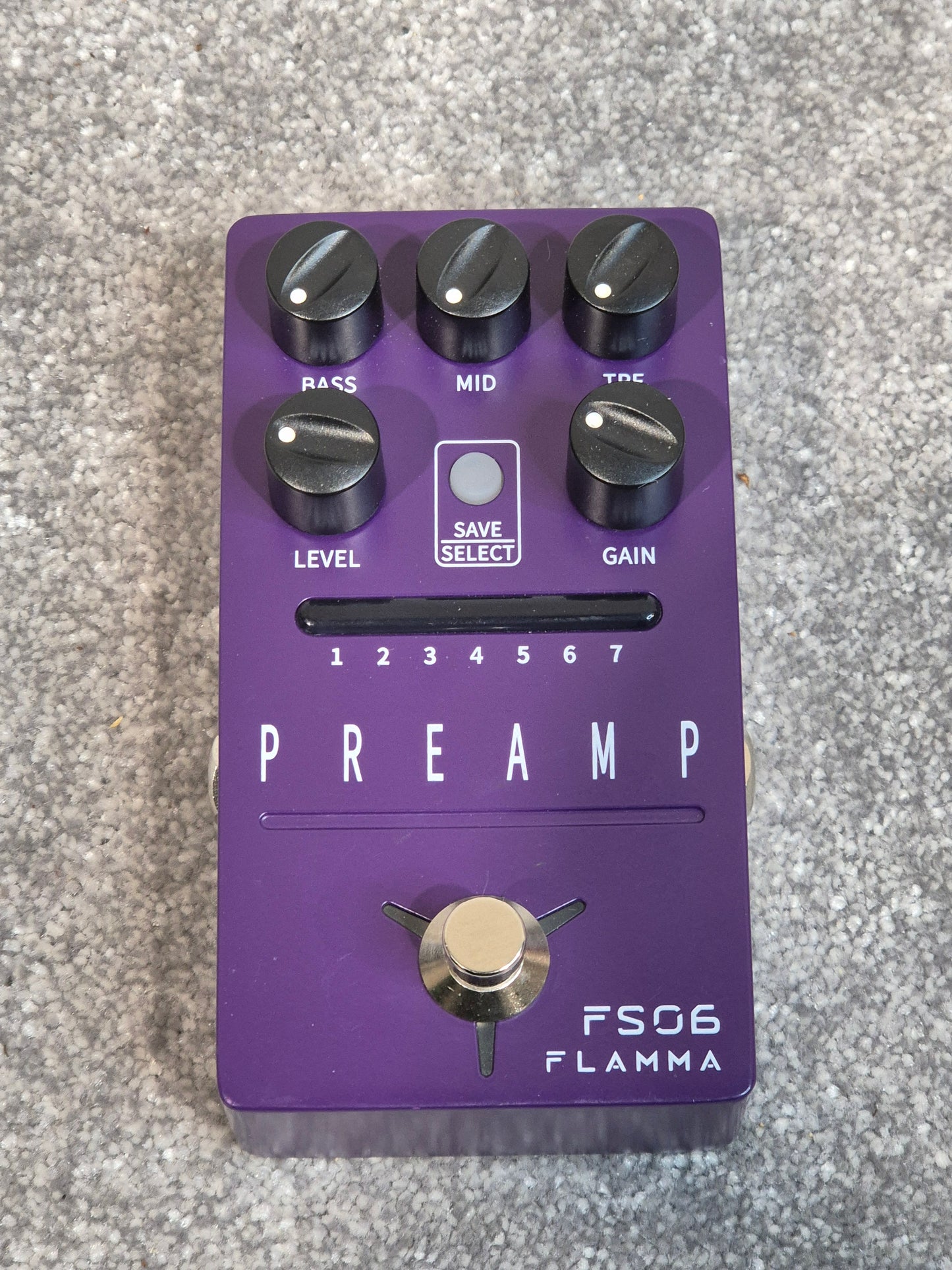 Flamma Preamp FS06 - Digital Preamp Pedal - Purple With Original Box