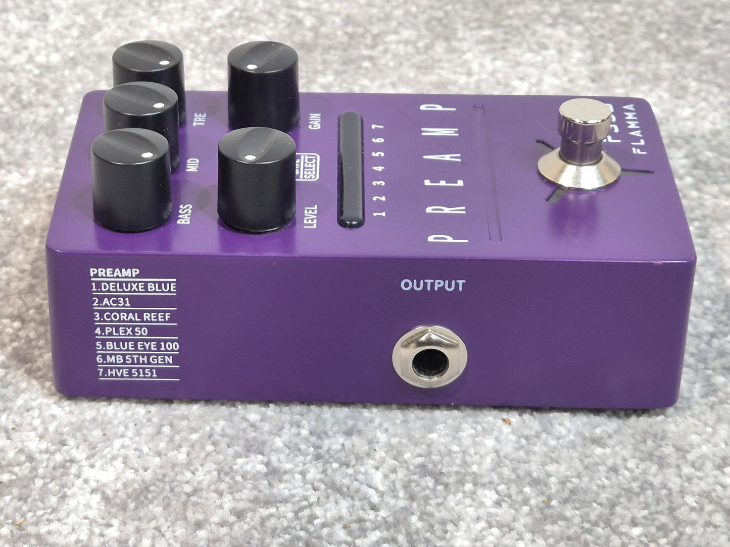 Flamma Preamp FS06 - Digital Preamp Pedal - Purple With Original Box